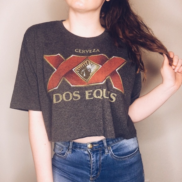 Dos Equis Tops - Dos Equis Custom Crop Top